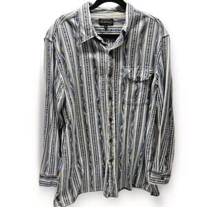 Overland Shirt Men's XL Western Long Sleeve Button Down Rodeo Cowboy Workwear